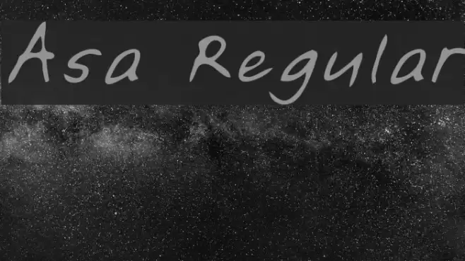 Asa Regular Шрифта examples