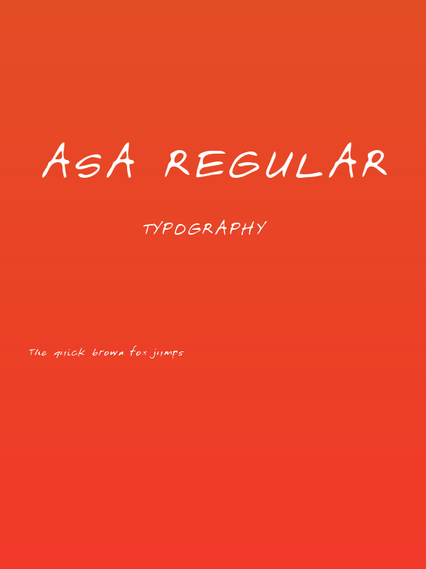 Asa Regular Poster