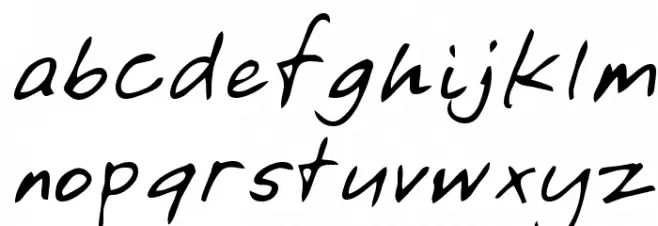 Asa Regular フォント 小文字