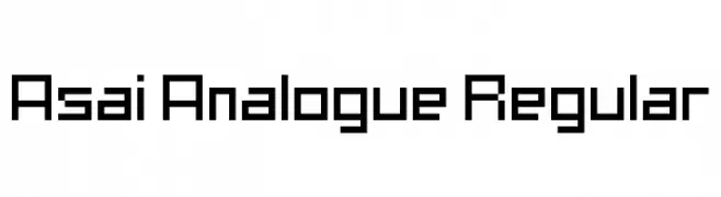 Asai Analogue Regular 