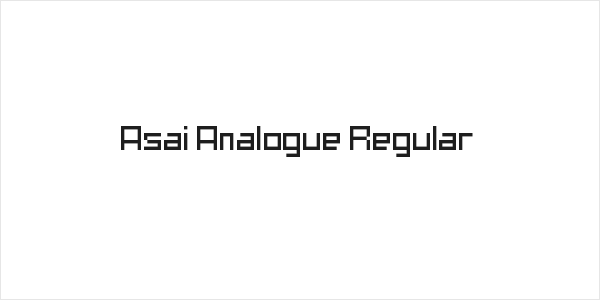 Asai Analogue Regular Logo