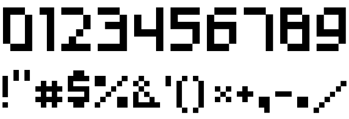 Asai Haxxor Regular Font OTHER CHARS