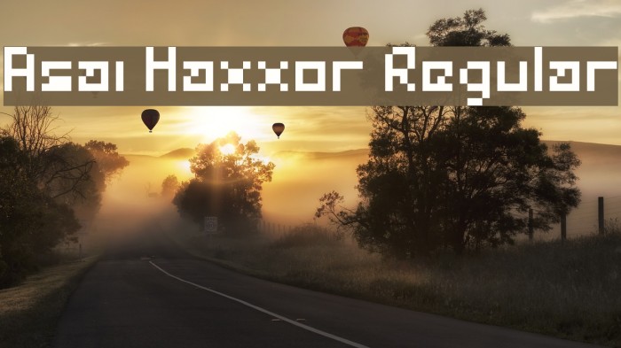 Asai Haxxor Regular Font examples