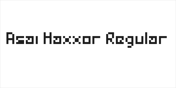 Asai Haxxor Regular Logo