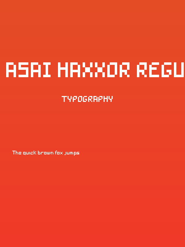 Asai Haxxor Regular Poster