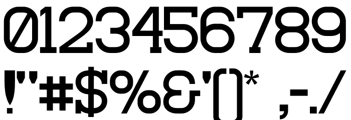 Asakura Slab Font OTHER CHARS
