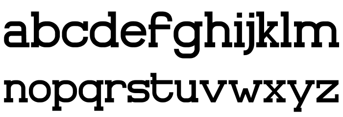 Asakura Slab Font LOWERCASE