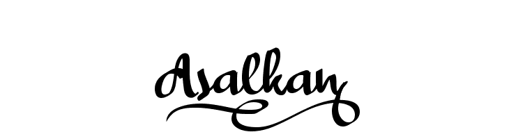Asalkan_  नि: शुल्क फ़ॉन्ट्स डाउनलोड