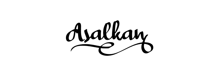 Asalkan_  Frei Schriftart Herunterladen