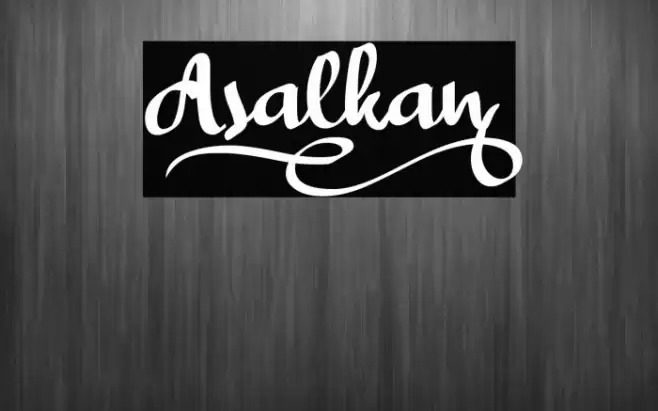 Asalkan_ Font examples