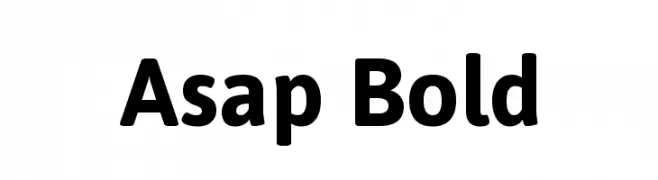 Asap Bold  Frei Schriftart Herunterladen