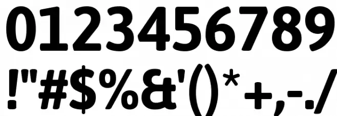 Asap Bold Font OTHER CHARS