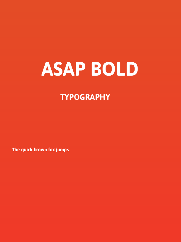 Asap Bold Poster