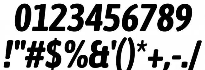 Asap Condensed Bold Italic Font OTHER CHARS