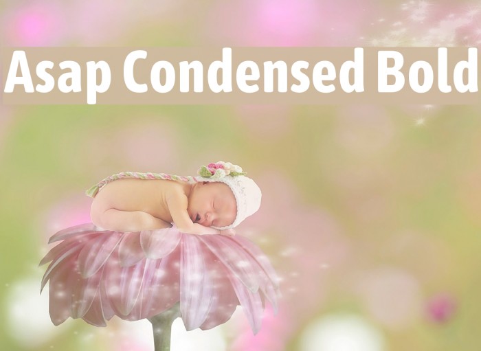 Asap Condensed Bold Font examples