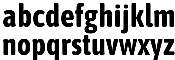 Asap Condensed Bold Font LOWERCASE