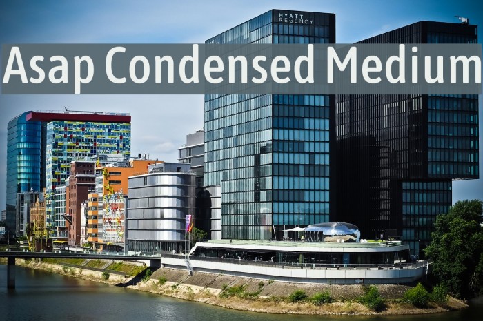 Asap Condensed Medium Font examples