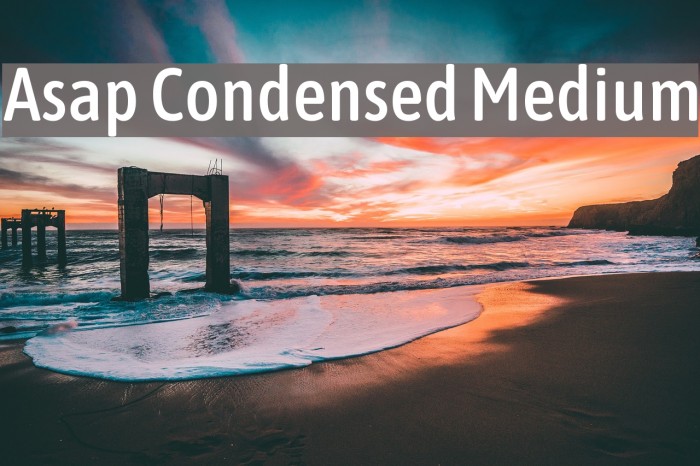 Asap Condensed Medium Font examples