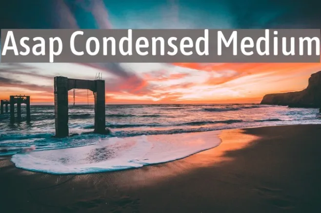 Asap Condensed Medium Example 2