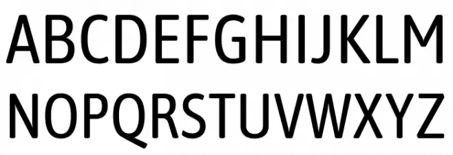 Asap Condensed Regular Fonte MAIÚSCULAS