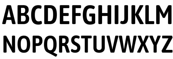 Asap Condensed SemiBold Fuentes MAYÚSCULAS
