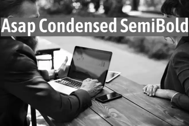 Asap Condensed SemiBold Font examples