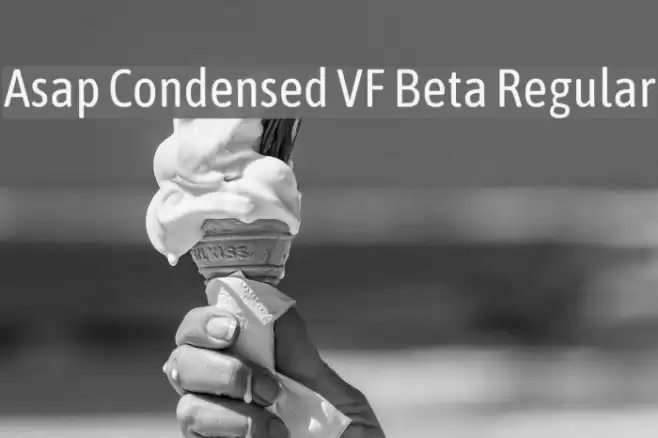 Asap Condensed VF Beta Regular examples