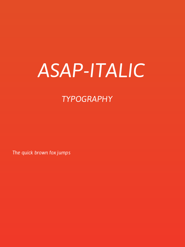 Asap-Italic Poster