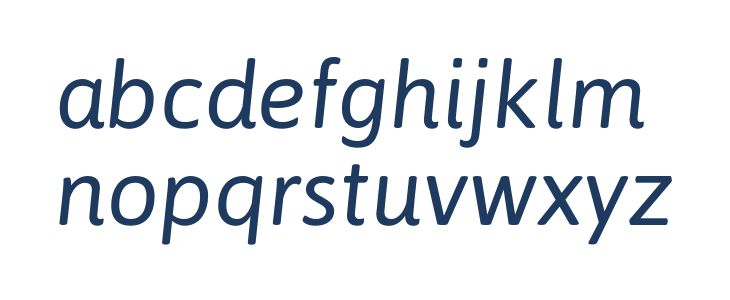 Asap-Italic Lowercase