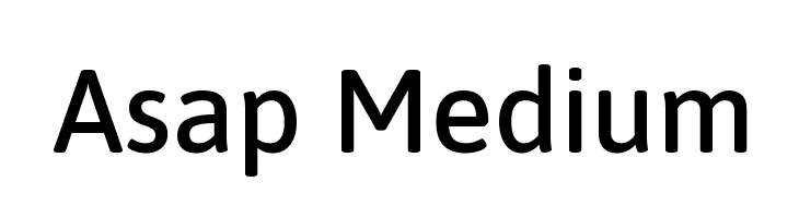 Asap Medium Fonte