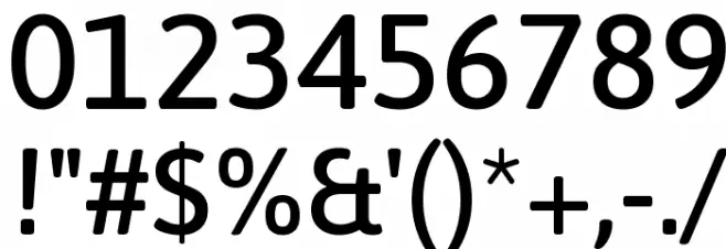 Asap Medium Font Alte caractere