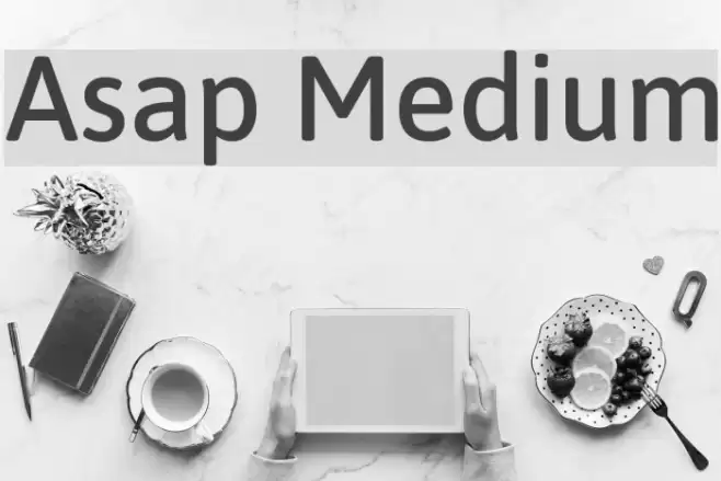 Asap Medium Font examples