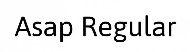 Asap Regular  Fuentes Gratis Descargar