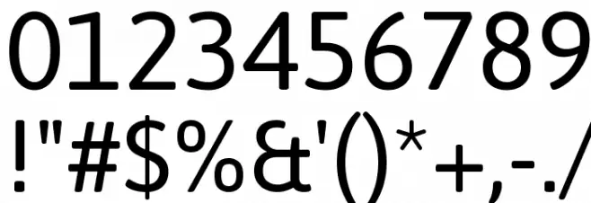 Asap Regular Font OTHER CHARS