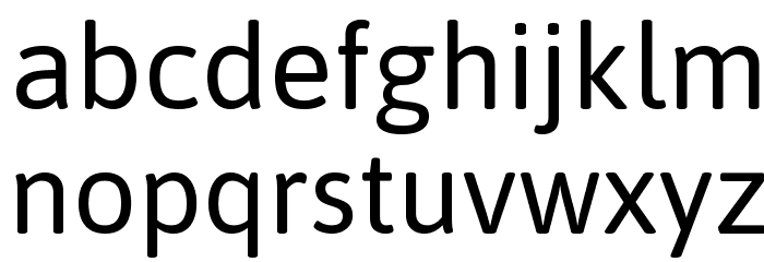 Asap Regular Font LOWERCASE