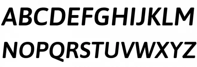 Asap SemiBold Italic خط أحرف كبيرة