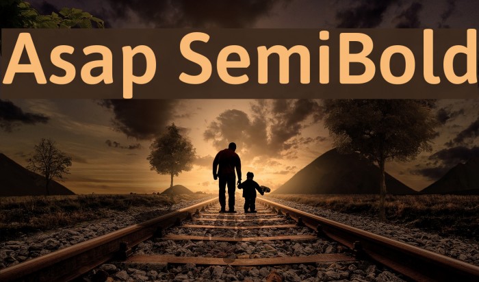 Asap SemiBold Font examples