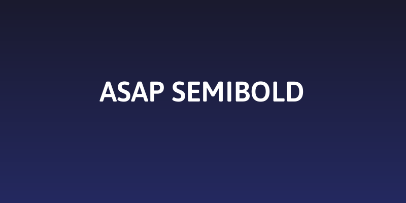 Asap SemiBold Social Header
