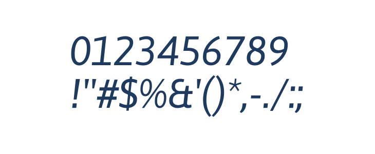 Asap Sharp Italic Other Characters