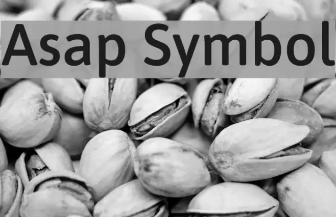 Asap Symbol Font examples