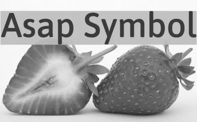 Asap Symbol Font examples