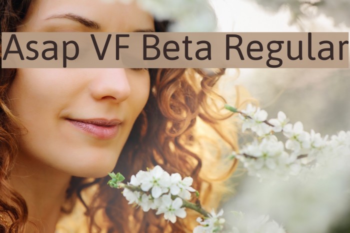Asap VF Beta Regular Font examples