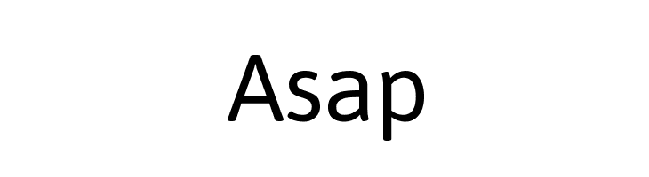 Asap Font