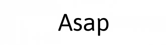 Asap  नि: शुल्क फ़ॉन्ट्स डाउनलोड