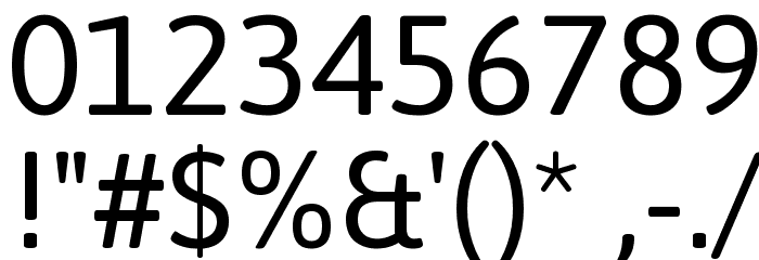 Asap Font OTHER CHARS