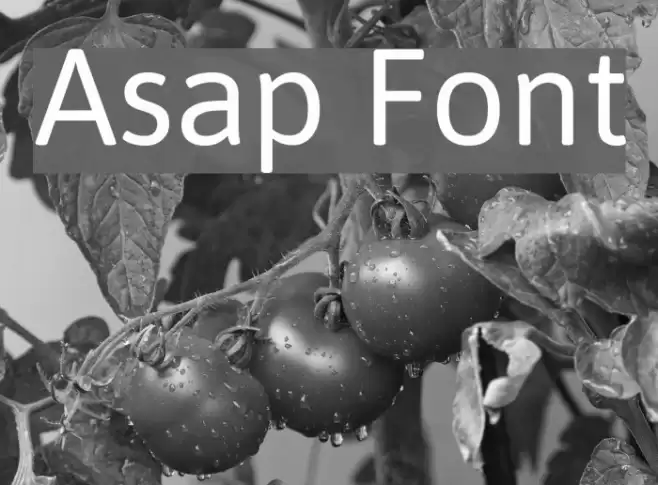 Asap Font examples