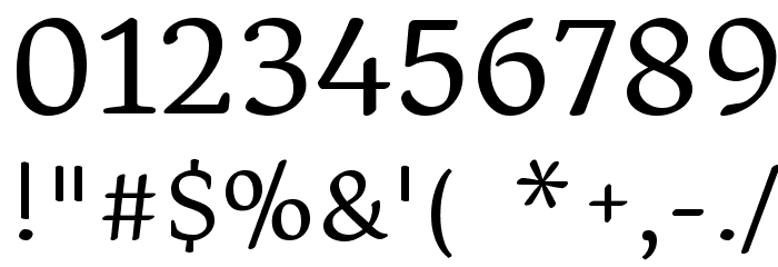 Asar Regular Font OTHER CHARS
