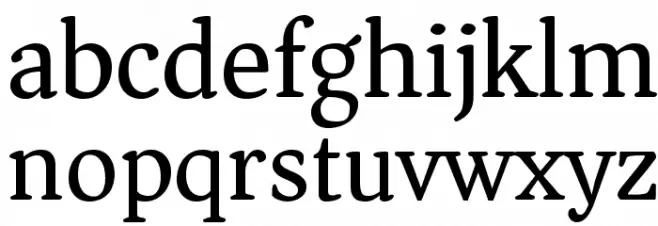 Asar फ़ॉन्ट लोअरकेस