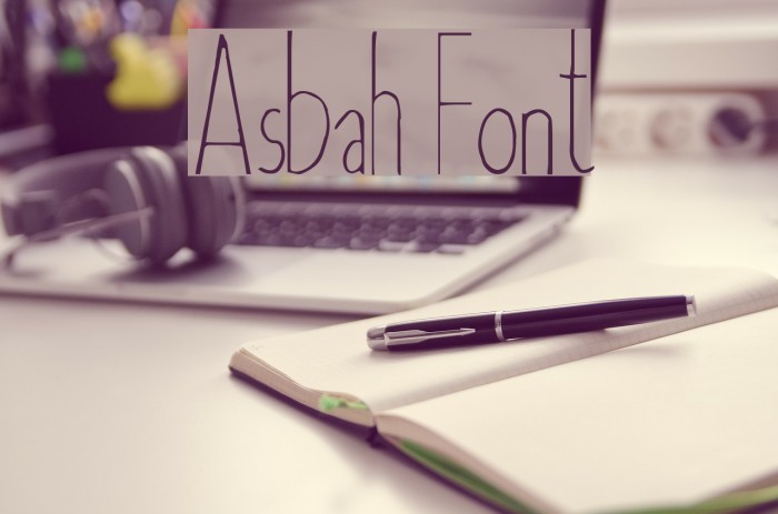 Asbah Шрифта examples