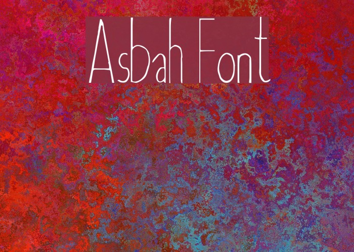 Asbah Шрифта examples
